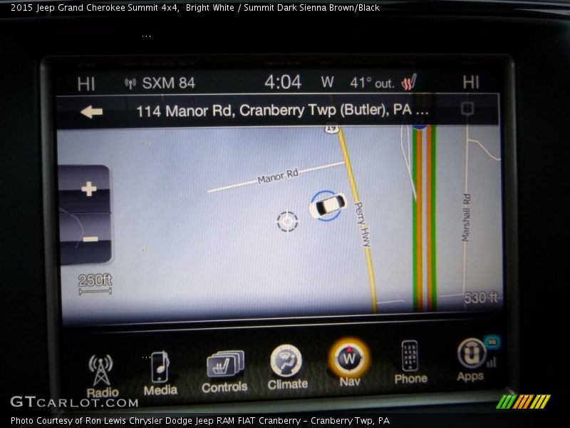 Bright White / Summit Dark Sienna Brown/Black 2015 Jeep Grand Cherokee Summit 4x4
