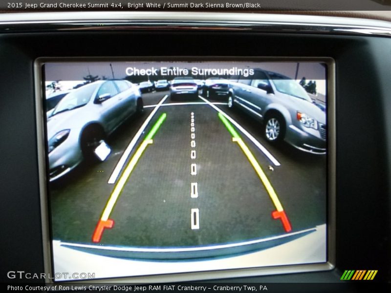 Bright White / Summit Dark Sienna Brown/Black 2015 Jeep Grand Cherokee Summit 4x4