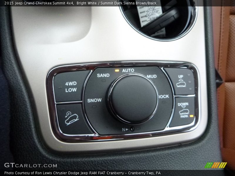 Bright White / Summit Dark Sienna Brown/Black 2015 Jeep Grand Cherokee Summit 4x4