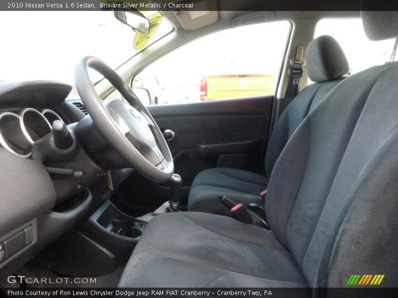 Brilliant Silver Metallic / Charcoal 2010 Nissan Versa 1.6 Sedan