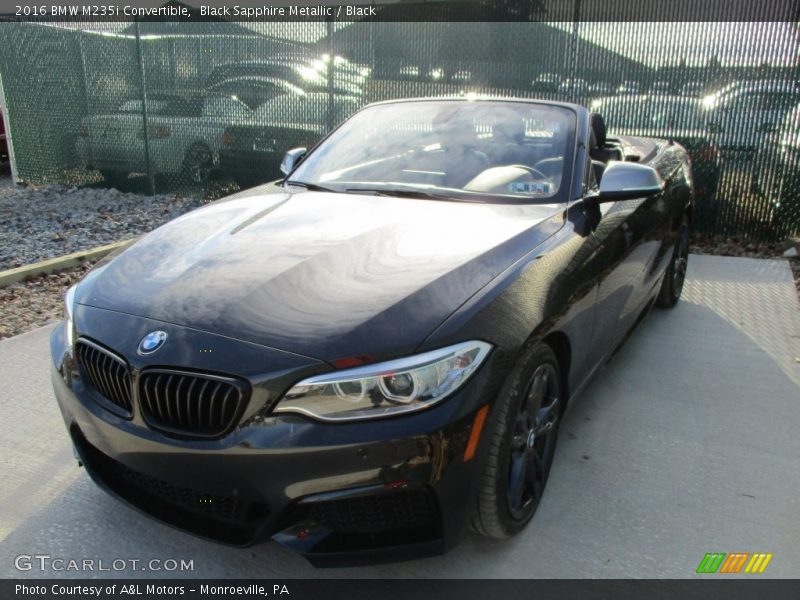 Black Sapphire Metallic / Black 2016 BMW M235i Convertible