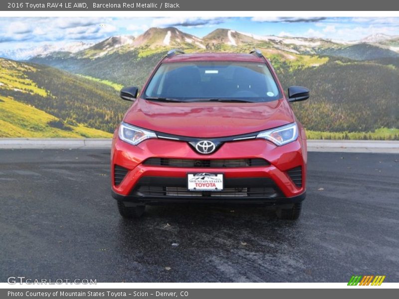 Barcelona Red Metallic / Black 2016 Toyota RAV4 LE AWD