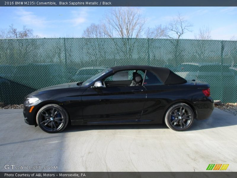 Black Sapphire Metallic / Black 2016 BMW M235i Convertible