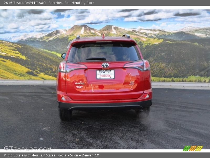 Barcelona Red Metallic / Black 2016 Toyota RAV4 LE AWD