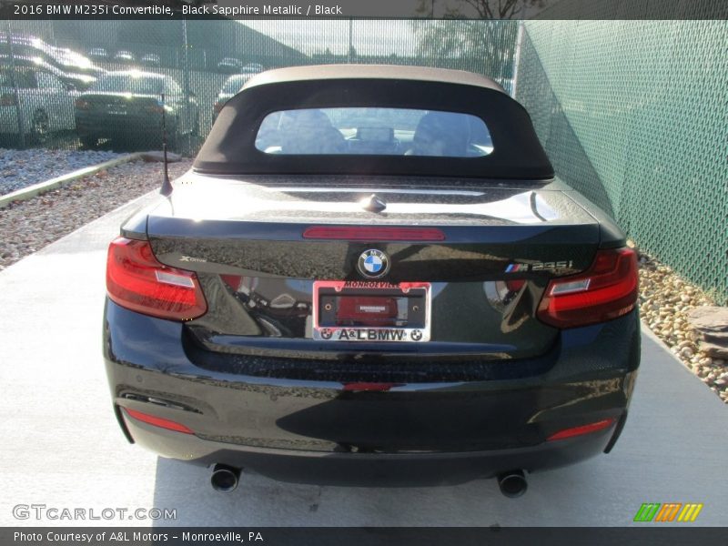 Black Sapphire Metallic / Black 2016 BMW M235i Convertible