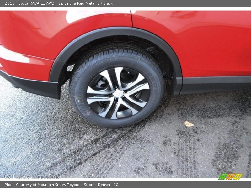 Barcelona Red Metallic / Black 2016 Toyota RAV4 LE AWD