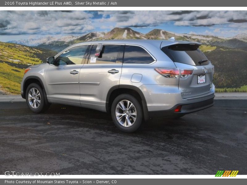 Silver Sky Metallic / Ash 2016 Toyota Highlander LE Plus AWD