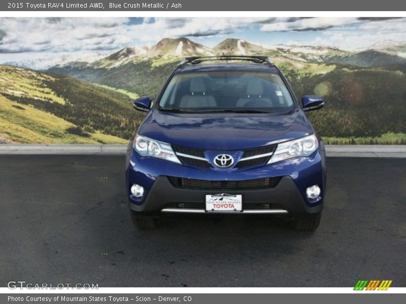 Blue Crush Metallic / Ash 2015 Toyota RAV4 Limited AWD