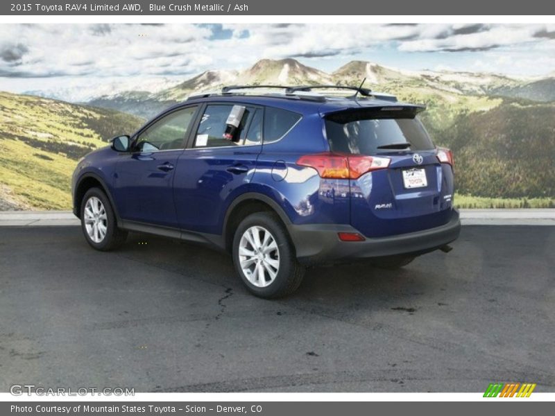 Blue Crush Metallic / Ash 2015 Toyota RAV4 Limited AWD