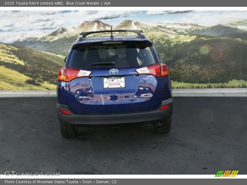 Blue Crush Metallic / Ash 2015 Toyota RAV4 Limited AWD
