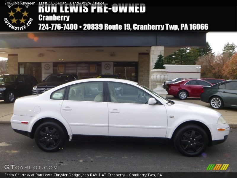 Candy White / Beige 2001 Volkswagen Passat GLS Sedan