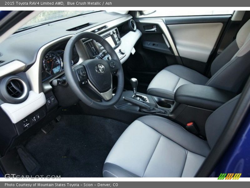 Blue Crush Metallic / Ash 2015 Toyota RAV4 Limited AWD