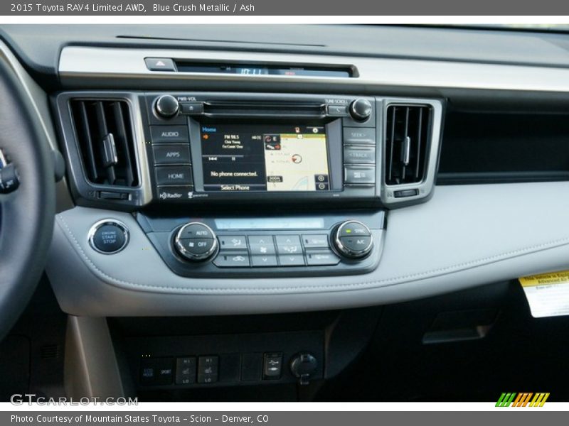 Blue Crush Metallic / Ash 2015 Toyota RAV4 Limited AWD