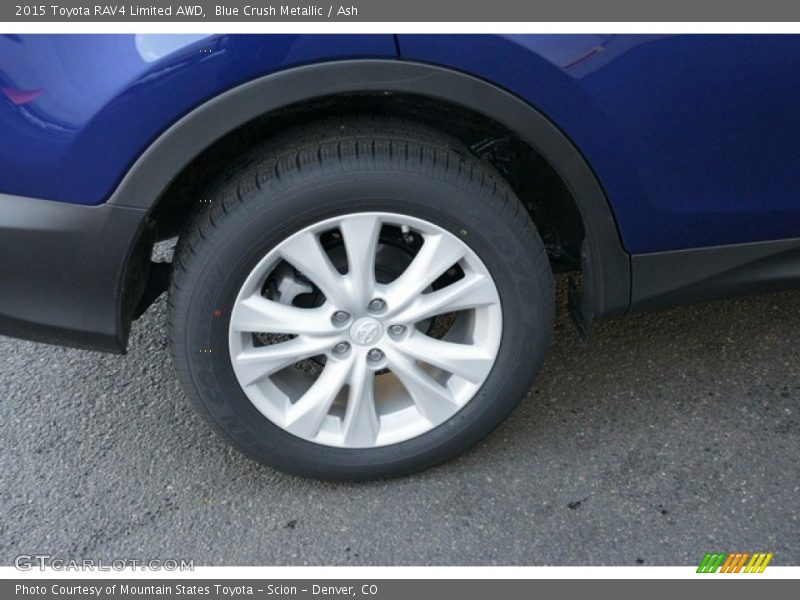 Blue Crush Metallic / Ash 2015 Toyota RAV4 Limited AWD
