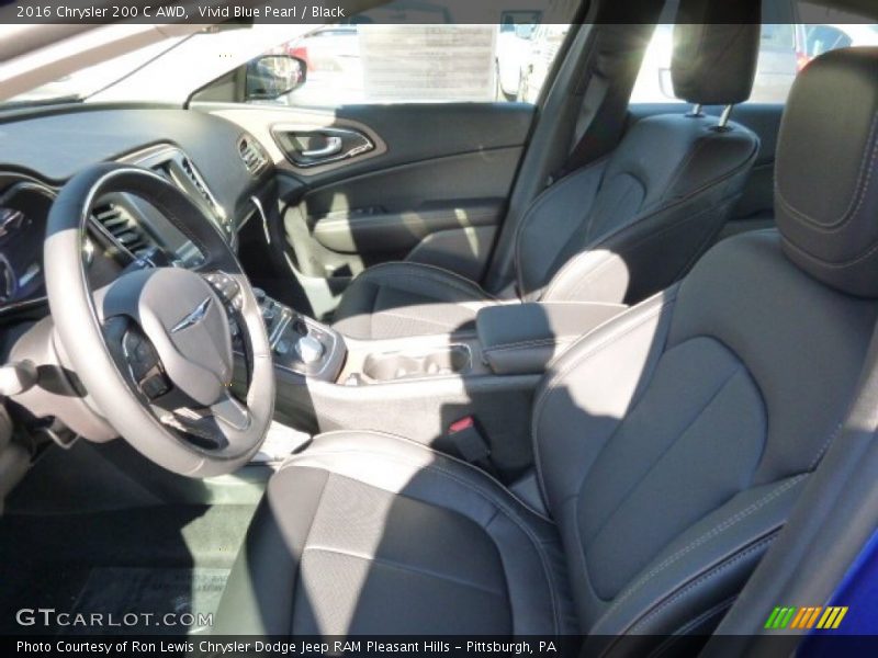 Vivid Blue Pearl / Black 2016 Chrysler 200 C AWD