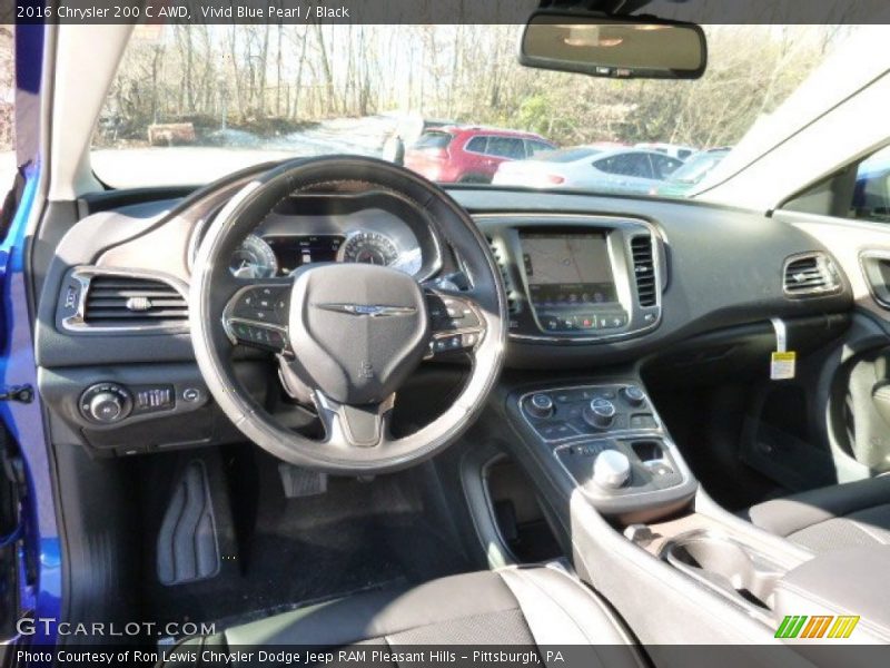 Vivid Blue Pearl / Black 2016 Chrysler 200 C AWD