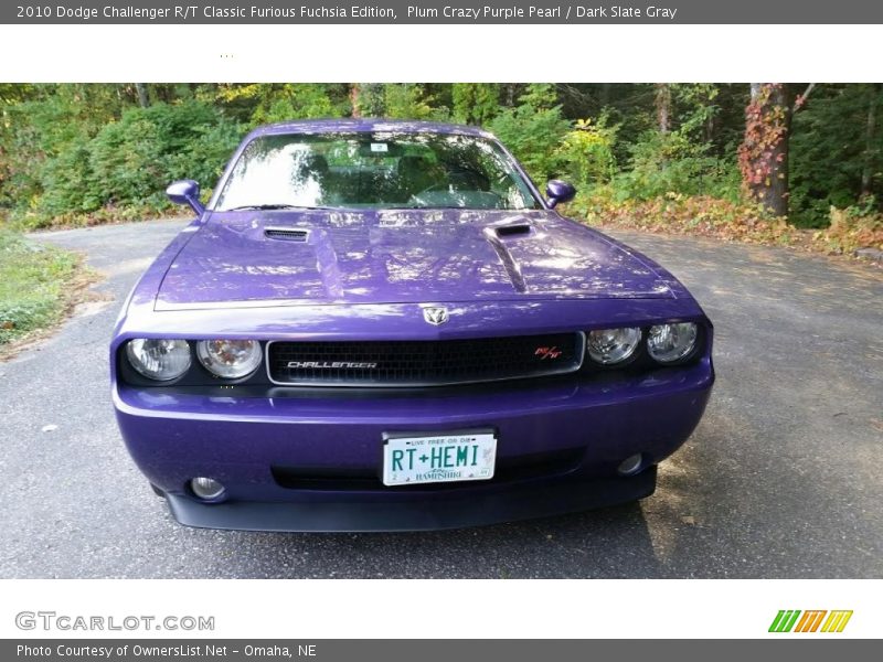 Plum Crazy Purple Pearl / Dark Slate Gray 2010 Dodge Challenger R/T Classic Furious Fuchsia Edition