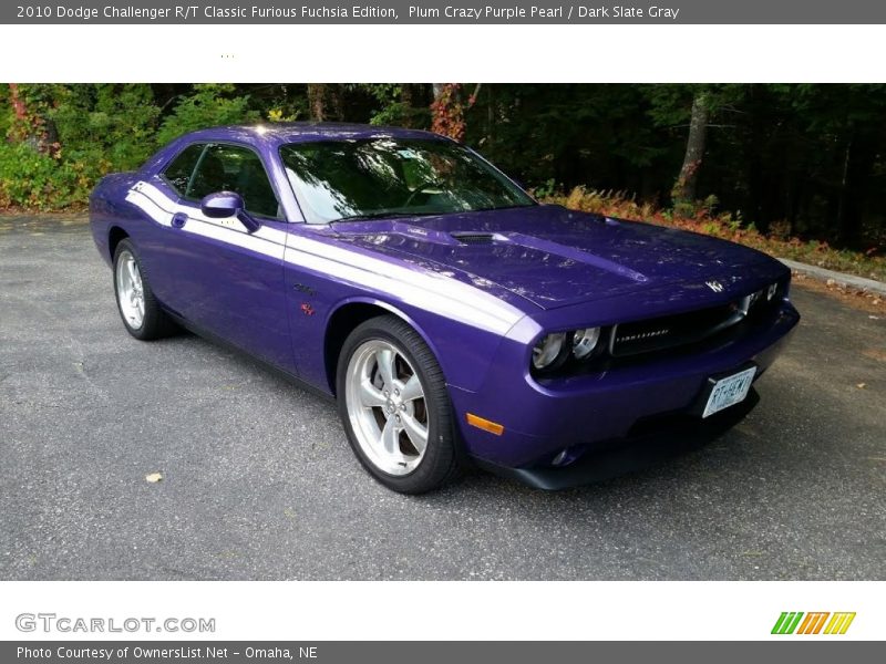 Plum Crazy Purple Pearl / Dark Slate Gray 2010 Dodge Challenger R/T Classic Furious Fuchsia Edition