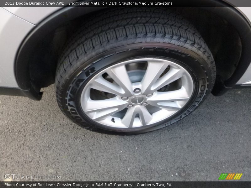 Bright Silver Metallic / Dark Graystone/Medium Graystone 2012 Dodge Durango Crew AWD