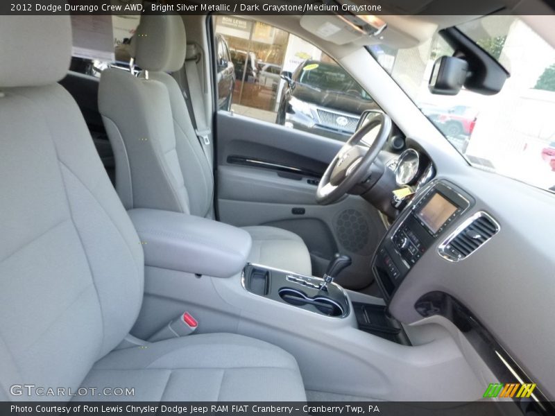 Bright Silver Metallic / Dark Graystone/Medium Graystone 2012 Dodge Durango Crew AWD