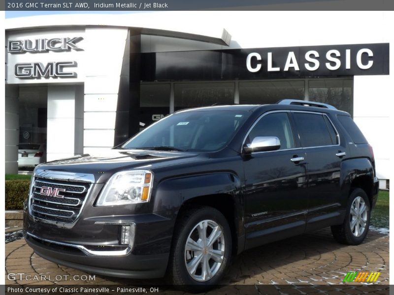 Iridium Metallic / Jet Black 2016 GMC Terrain SLT AWD