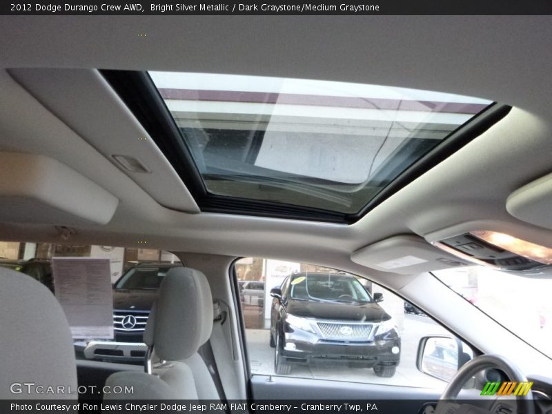 Bright Silver Metallic / Dark Graystone/Medium Graystone 2012 Dodge Durango Crew AWD
