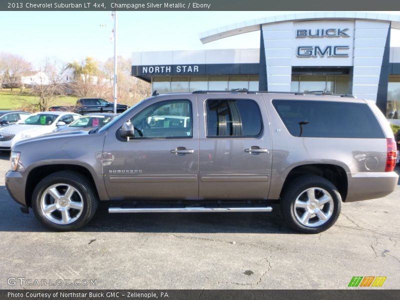 Champagne Silver Metallic / Ebony 2013 Chevrolet Suburban LT 4x4