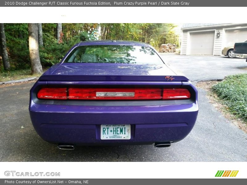 Plum Crazy Purple Pearl / Dark Slate Gray 2010 Dodge Challenger R/T Classic Furious Fuchsia Edition