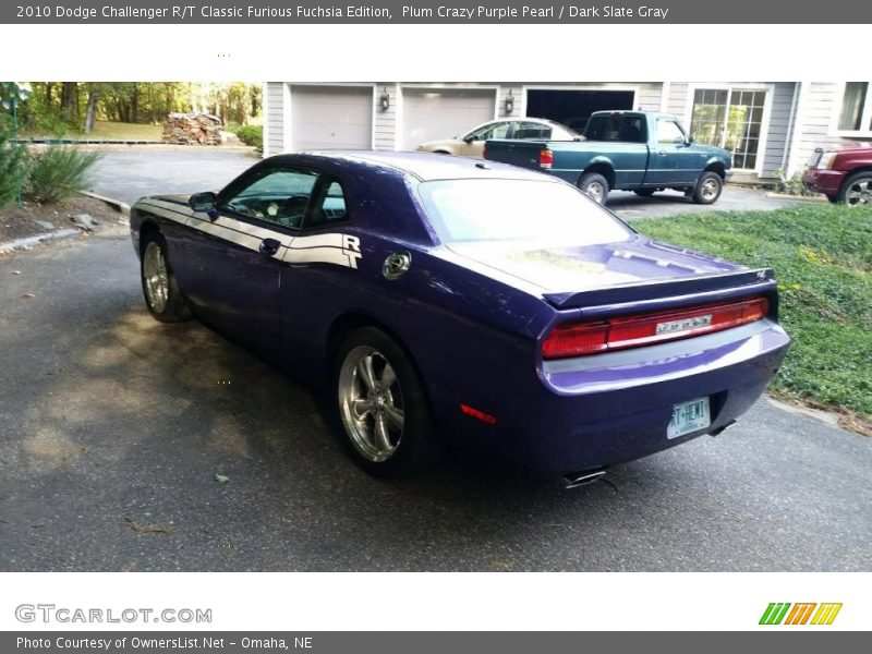 Plum Crazy Purple Pearl / Dark Slate Gray 2010 Dodge Challenger R/T Classic Furious Fuchsia Edition