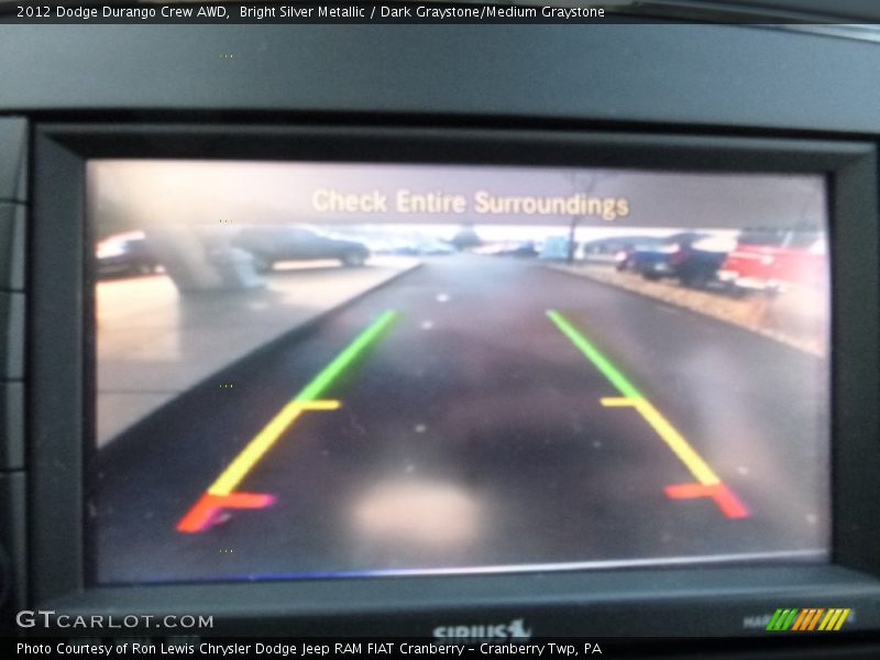 Bright Silver Metallic / Dark Graystone/Medium Graystone 2012 Dodge Durango Crew AWD