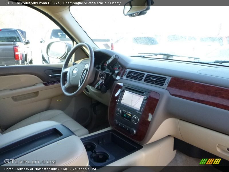 Champagne Silver Metallic / Ebony 2013 Chevrolet Suburban LT 4x4