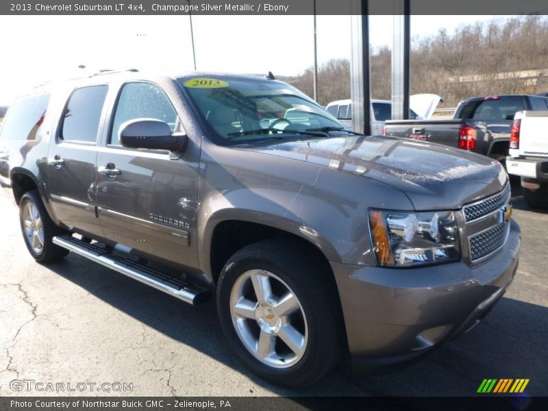 Champagne Silver Metallic / Ebony 2013 Chevrolet Suburban LT 4x4