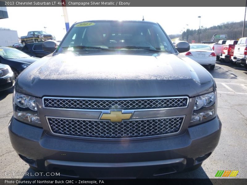 Champagne Silver Metallic / Ebony 2013 Chevrolet Suburban LT 4x4