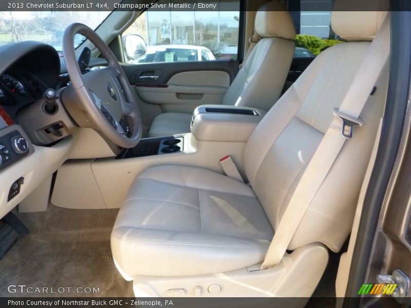 Champagne Silver Metallic / Ebony 2013 Chevrolet Suburban LT 4x4