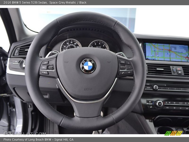 Space Grey Metallic / Black 2016 BMW 5 Series 528i Sedan