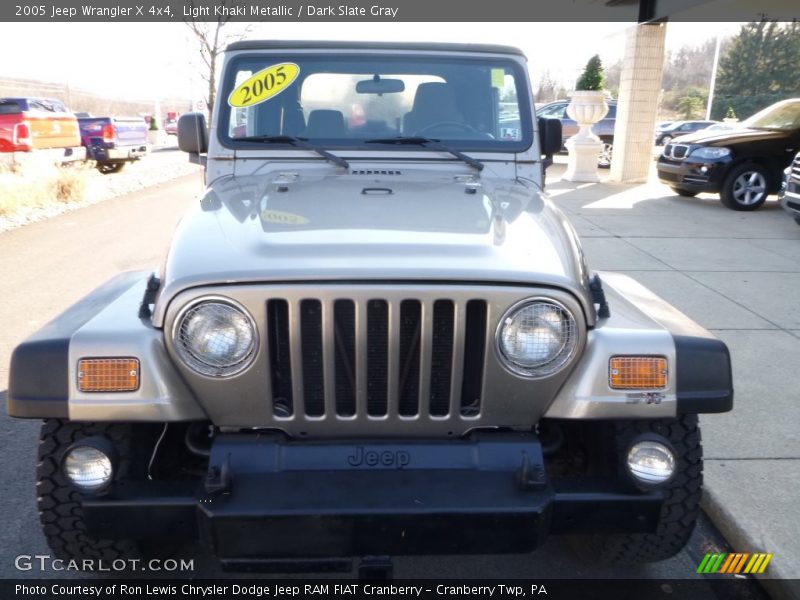 Light Khaki Metallic / Dark Slate Gray 2005 Jeep Wrangler X 4x4