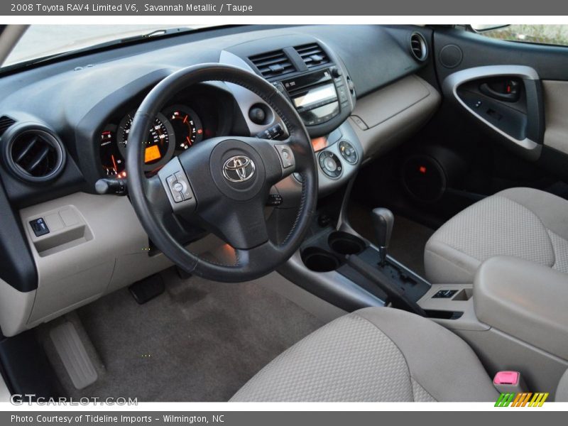 Savannah Metallic / Taupe 2008 Toyota RAV4 Limited V6