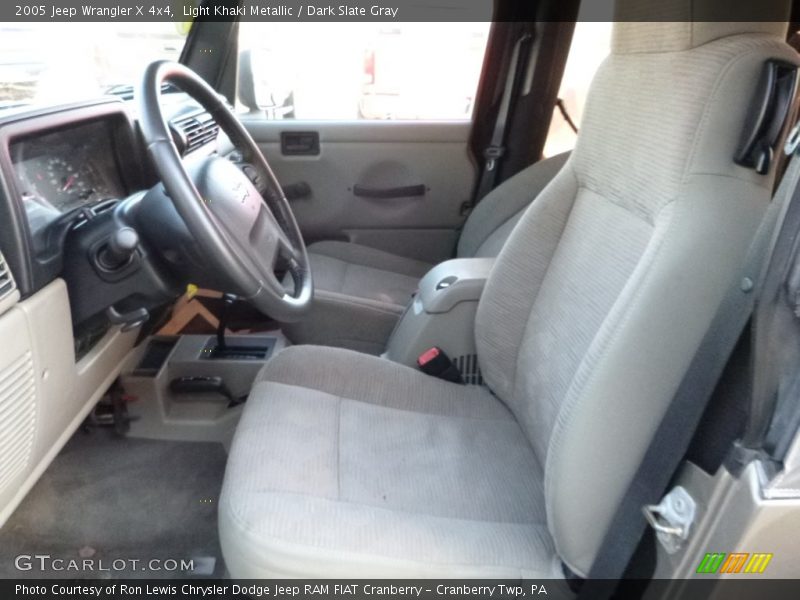 Light Khaki Metallic / Dark Slate Gray 2005 Jeep Wrangler X 4x4