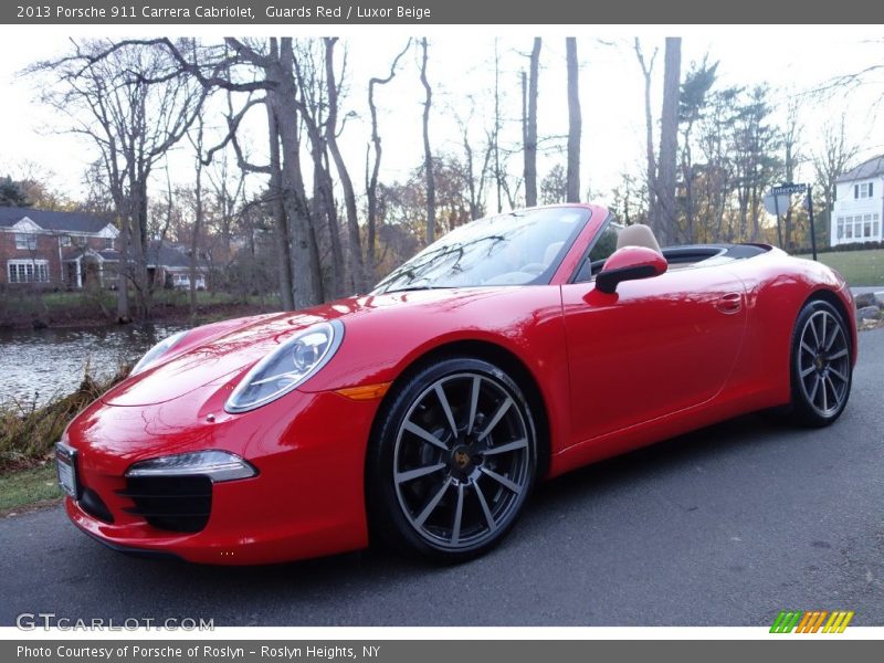 Guards Red / Luxor Beige 2013 Porsche 911 Carrera Cabriolet