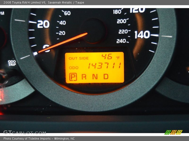 Savannah Metallic / Taupe 2008 Toyota RAV4 Limited V6
