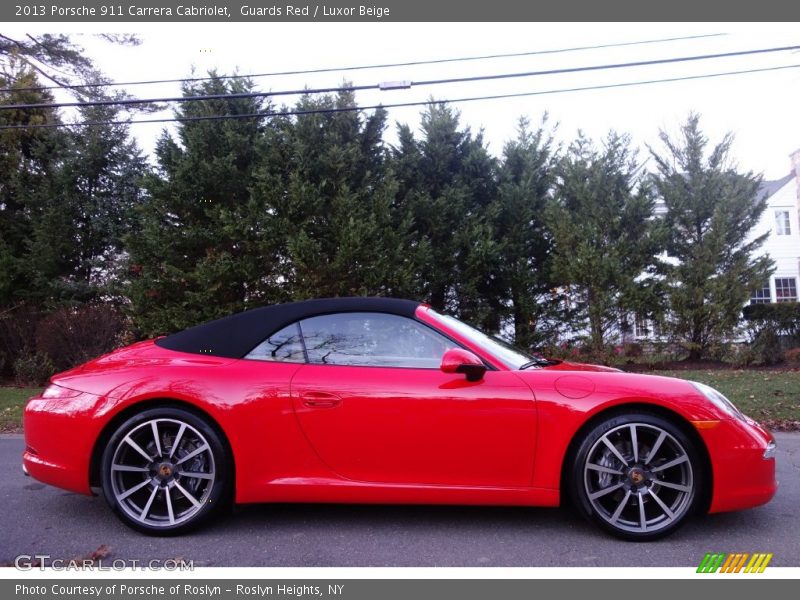Guards Red / Luxor Beige 2013 Porsche 911 Carrera Cabriolet