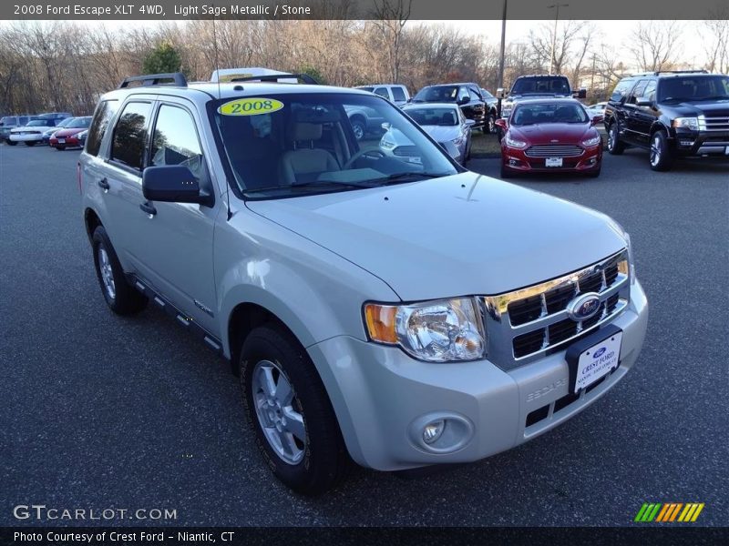 Light Sage Metallic / Stone 2008 Ford Escape XLT 4WD