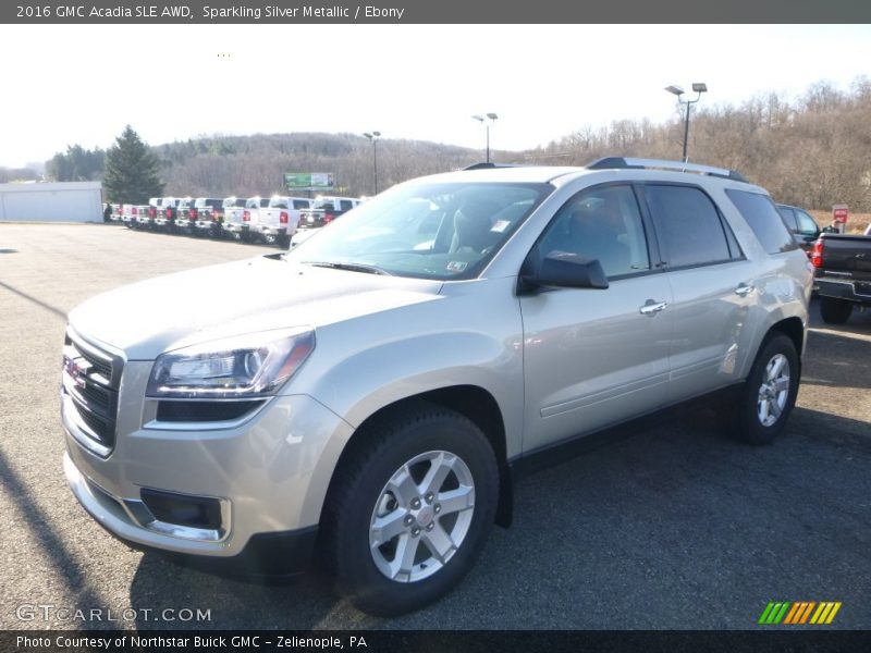 Sparkling Silver Metallic / Ebony 2016 GMC Acadia SLE AWD