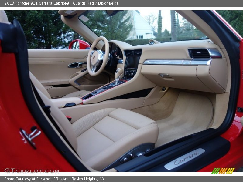 Guards Red / Luxor Beige 2013 Porsche 911 Carrera Cabriolet