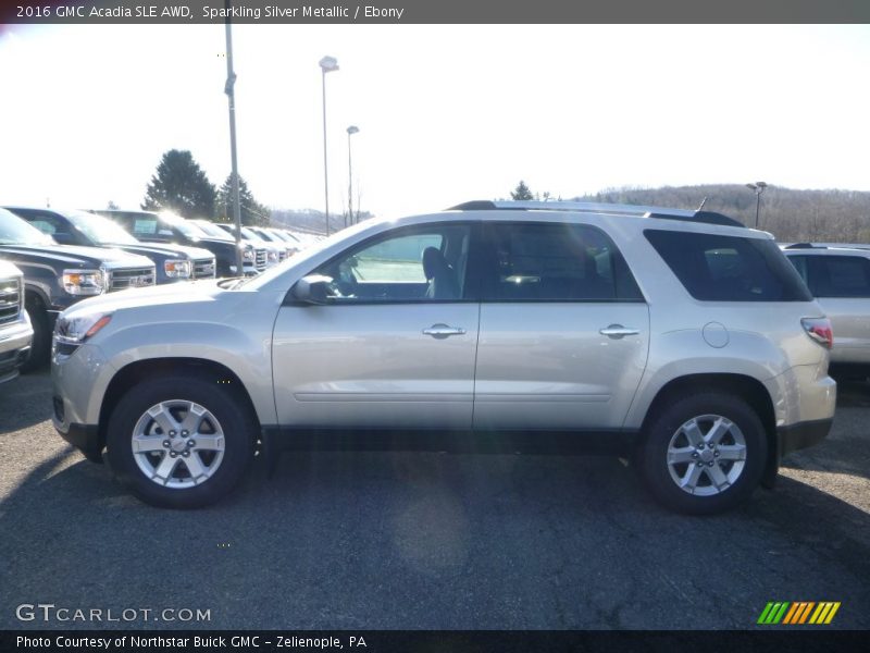 Sparkling Silver Metallic / Ebony 2016 GMC Acadia SLE AWD