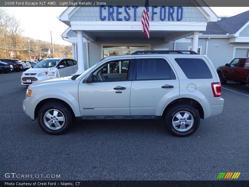 Light Sage Metallic / Stone 2008 Ford Escape XLT 4WD