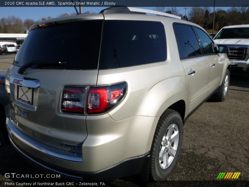 Sparkling Silver Metallic / Ebony 2016 GMC Acadia SLE AWD