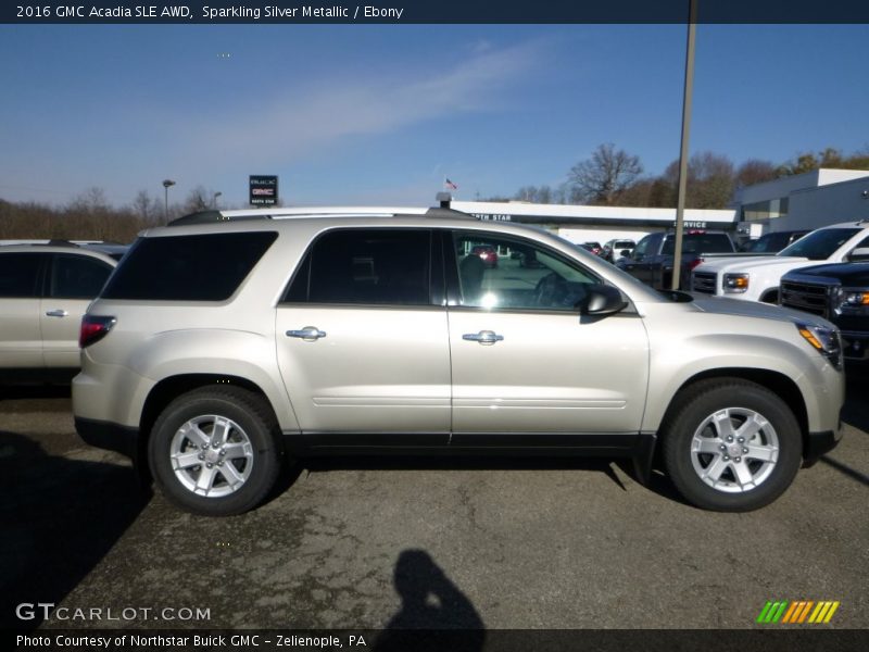 Sparkling Silver Metallic / Ebony 2016 GMC Acadia SLE AWD