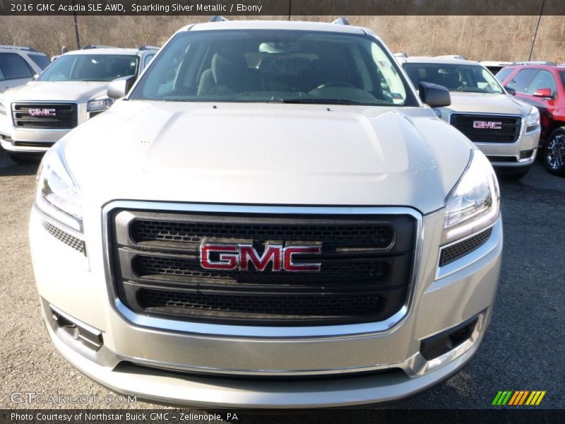 Sparkling Silver Metallic / Ebony 2016 GMC Acadia SLE AWD