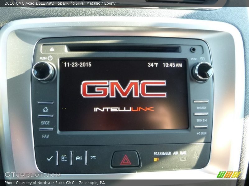 Sparkling Silver Metallic / Ebony 2016 GMC Acadia SLE AWD